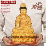 statue bouddha or floral details traditionnel asiatique lotus rouge salle bain