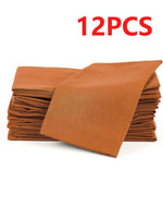 serviettes polyestères classiques uni vert olive marron violet bleu marine 40x40cm réutilisables maison restaurant