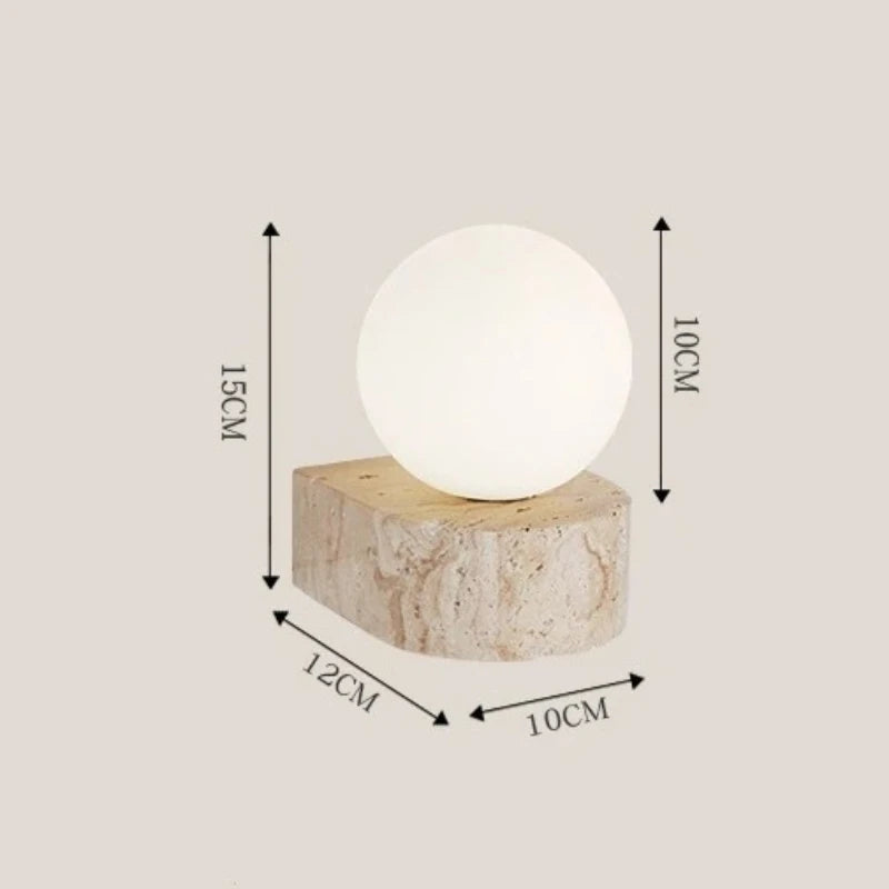 lampe murale moderne verre translucide marbre blanc minimaliste chambre coucher entrée étude