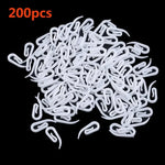 crochets suspension rideau blancs modernes pvc 100pcs 200pcs 500pcs accessoires fenêtres