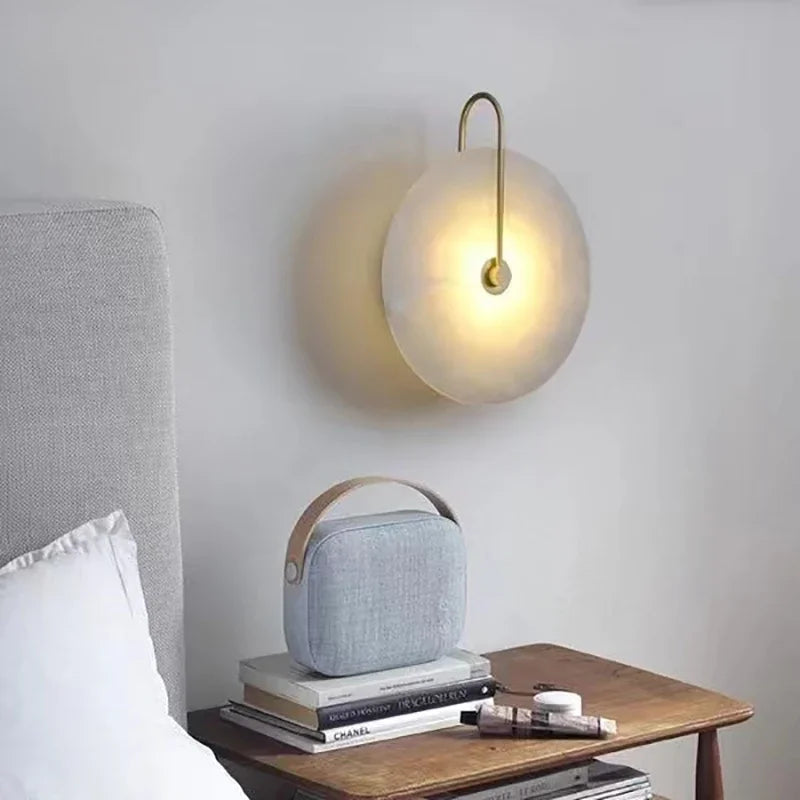 lampe murale led marbrée moderne blanc certification rohs ul vde 220v 110v