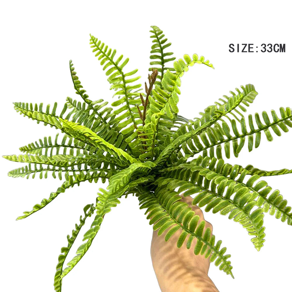 plantes artificielles fougère herbe perse accessoires muraux décoration moderne extérieur intérieur vert brun minimalistes
