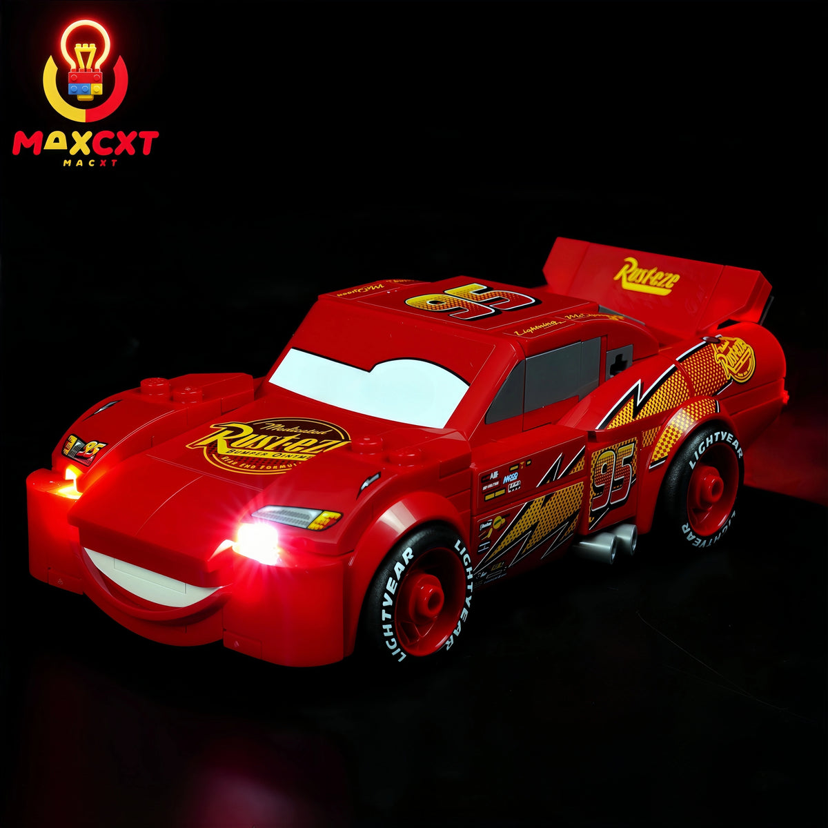 lampe led voiture course rouge flash lumiere rust eze lightyear réaliste cars