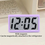 horloge numérique moderne minimaliste blanc noir affichage led piles ag10 incluses