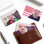 cartes visite personnalisables adhésives anti rayures motifs étoiles porc paysages modernes