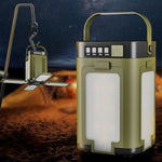 lanterne solaire rechargeable vert olive moderne poignée usb interrupteur camping