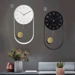 Horloge murale pivotante vue de côté
