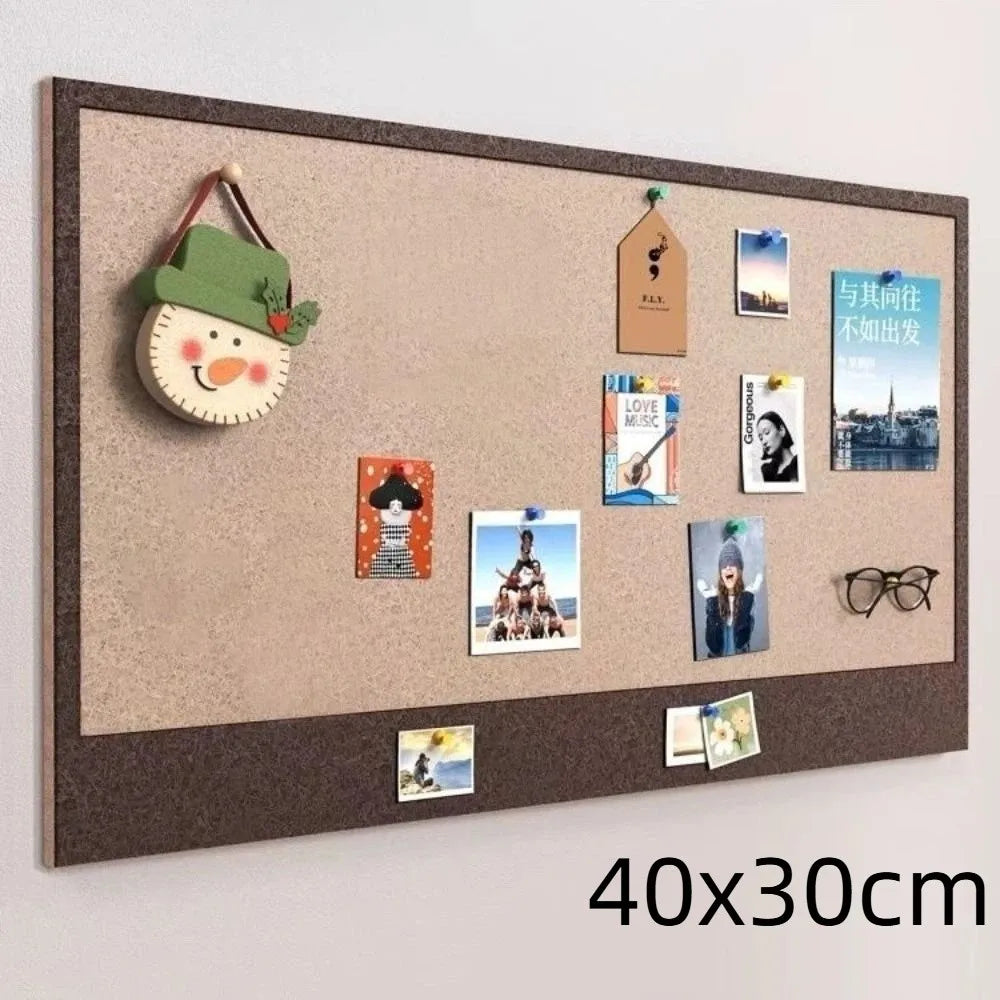 tableau feutre moderne auto adhésif noir beige gris vert fixations velcro clous
