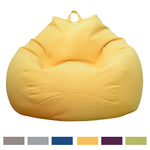 coussin sol sans rembourrage tissu moderne bleu gris jaune violet marron 100x120cm zip sac