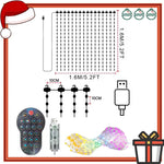 rideau lumineux led multicolore pixel art noel clips g4 application mobile dynamique