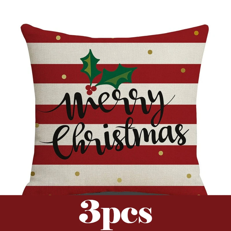 coussins carreaux rouge blanc vert doré sapins étoiles adhésifs décor noël traditionnel festive
