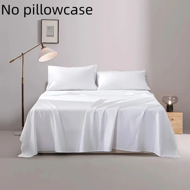 drap plat blanc minimaliste moderne 120x230 150x230 180x230 220x230 250x230 deux taies d'oreiller
