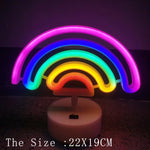 décoration murale néon arc ciel nuages moderne veilleuse USB LED colorée chambre festive