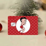 autocollants cartes bancaires waterproof dessin animé betty boop romantique rébellions pop art papier adhésif