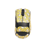 souris gaming noire or motif moderne caoutchouc sportif