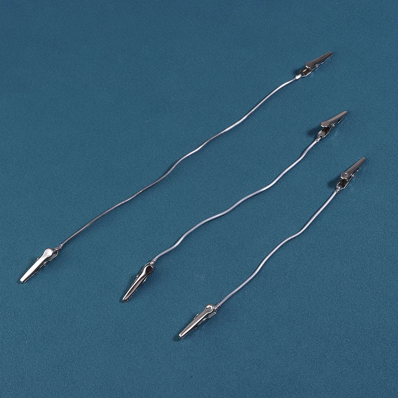 clips métalliques flexibles argentés minimaliste décoration maison bricolage vase cylindrique coupelles fleurs artificielles