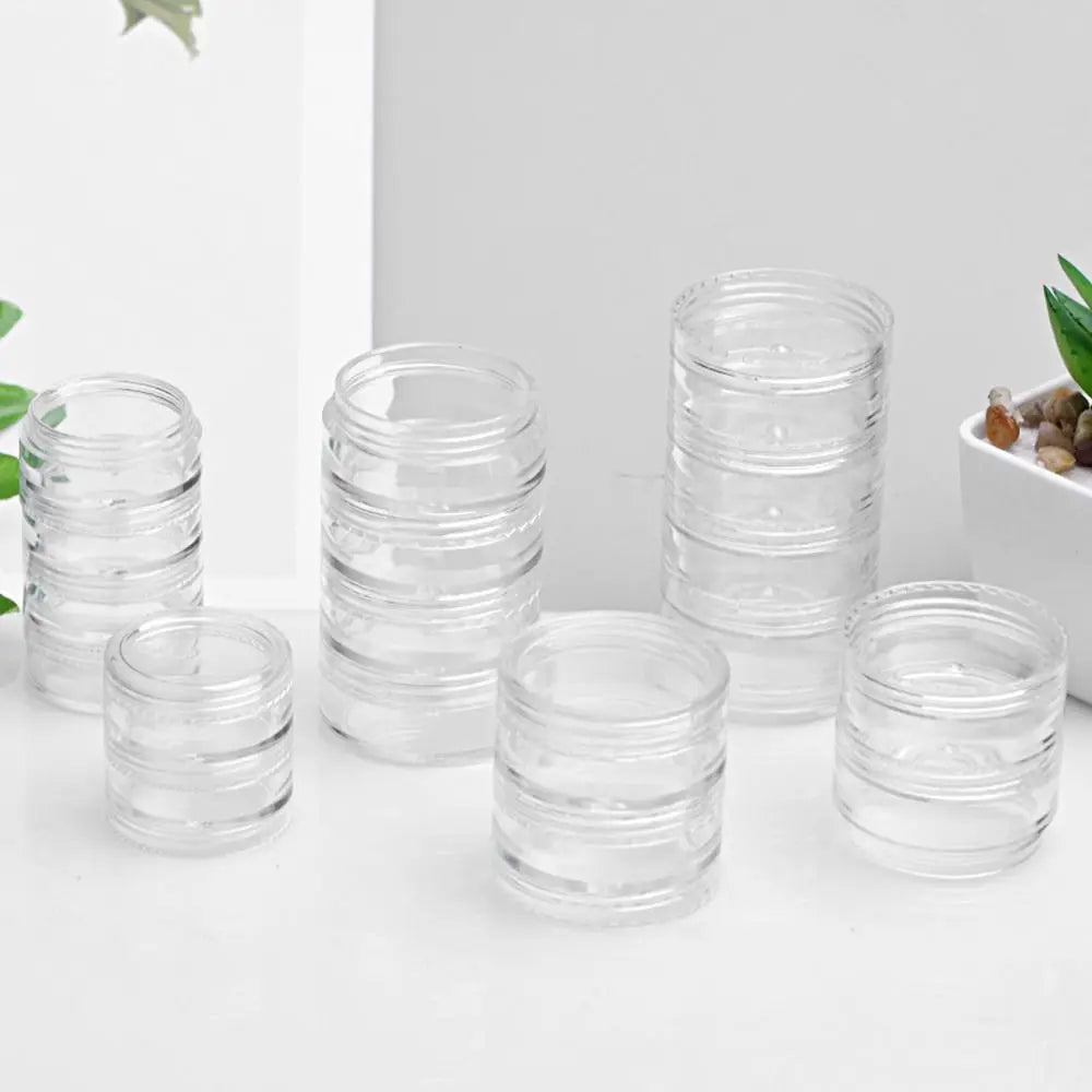 boîte rangement pot crème transparent moderne sans fixation 5g 18mm 31mm