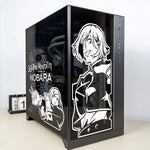 autocollants graphiques anime gojo yuji blanc noir décoration boîte rangement modernes stickers opaques