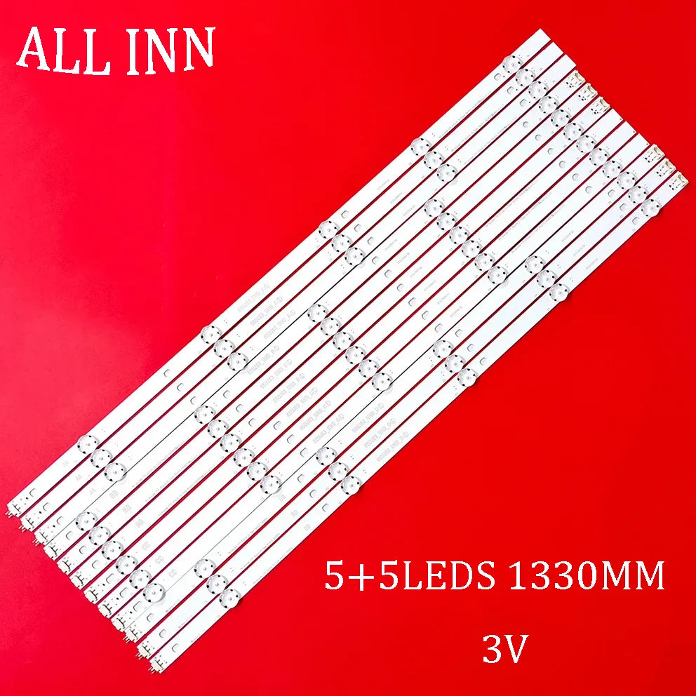 bande led rétro éclairage blanc moderne 1330mm 3v connecteurs montages 65pouces téléviseur