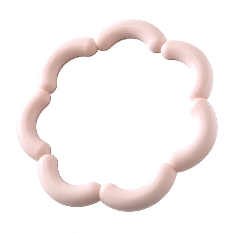 miroir blanc moderne décoration chambre rose vert bleu noir motifs géométriques