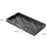 ensemble accessoires salle bain marbre noir rangement brosse dents dentifrice moderne luxe