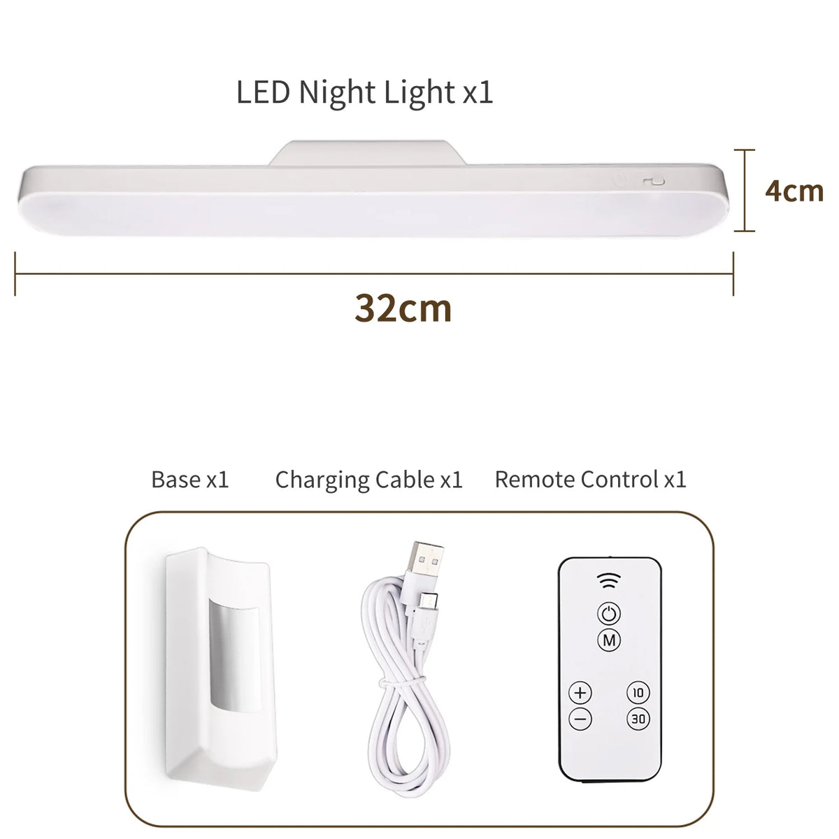 lampe led rechargeable télécommande blanc moderne adhésif veilleuse nuit desk table minimaliste led bluetooth