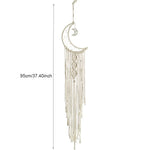 décoration murale dreamcatcher macramé franges boho occasion eid beigeclair