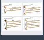 porte serviettes mural or quatre barres moderne serviettes bain multicolore fixations murales minimalistes
