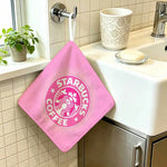sac main vert logo starbucks blanc anneau métallique moderne polyvalent durable polyester Jacquard