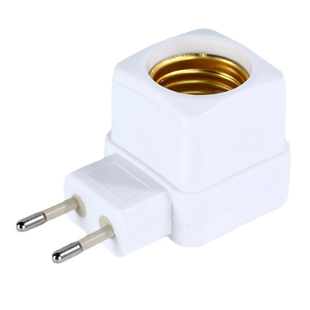 prise électrique douille E27 moderne blanc doré fixations vis pratique facile