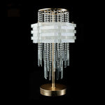 lampe table moderne cristaux argentée anniversaire mariage valentin Halloween