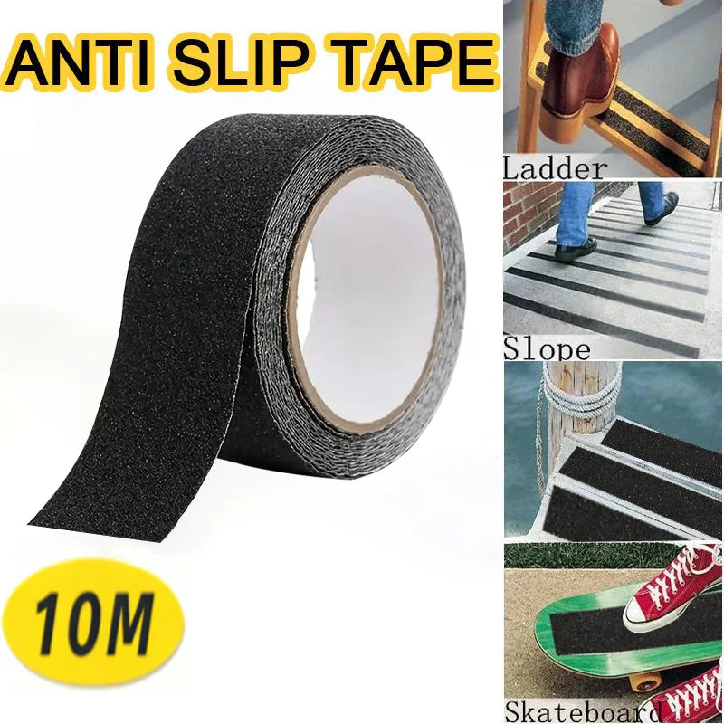 ruban antidérapant adhésif noir grain fin moderne sécurité escaliers marches traction haute friction