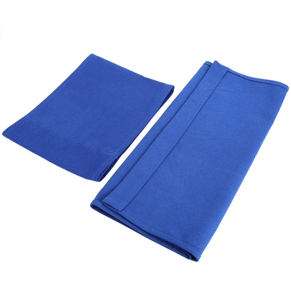 serviette moderne bleu uni polyester tissé extérieur accueil deux modernes