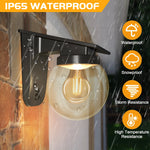 lampe solaire murale ip65 e27 moderne transparent abs pc