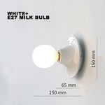 lampe murale moderne argent noir blanc rouge ampoule minimaliste fixée mur