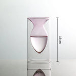 vases verre modernes transparents sphères bleu vert rose violet orange