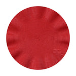 placemats ronds tissu rayures concentriques moderne rose doré rouge gris beige orange festive