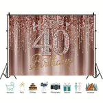fond célébration anniversaire rose gold paillettes lettres dorées élégant occasion fête mariage