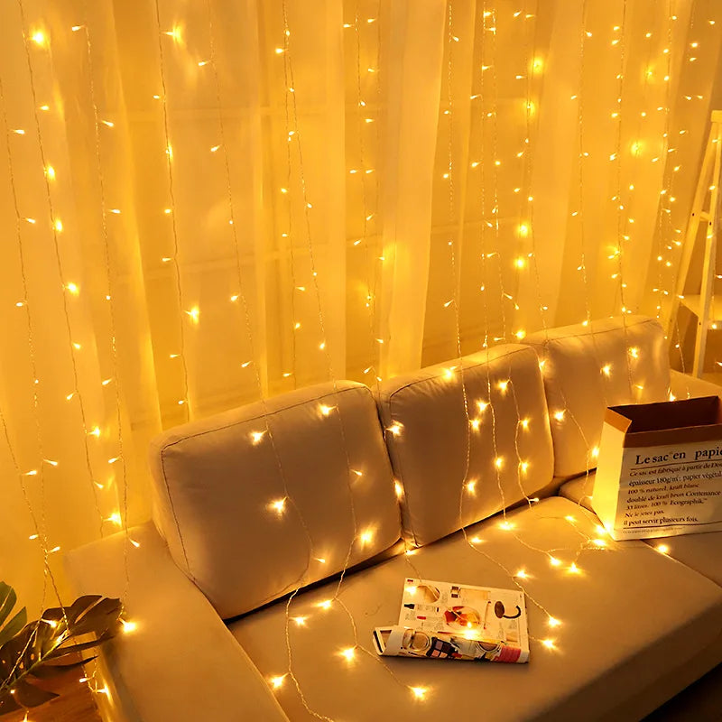 guirlande lumineuse noël led blanc chaud filament moderne télécommande modes decoration mariage fête maison