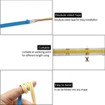 ruban led flexible 608 leds 2700k 6500k adhésif double face connecteurs câbles modernes