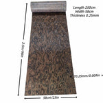 placage bois marron noir burlé rouleau flexible meuble décoration artisanale naturelle