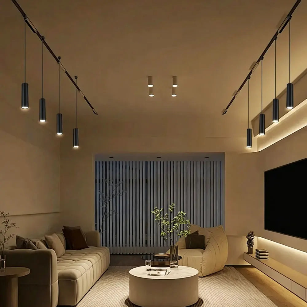 ampoules led suspendues modernes 10w 15w noir câble ajustable minimaliste led echangable