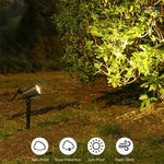 projecteur solaire led 9lumieres réglable moderne jardin étanche noir abs