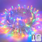 guirlande lumineuse led multicolore moderne décoration noël modes télécommande batterie aa festive salon