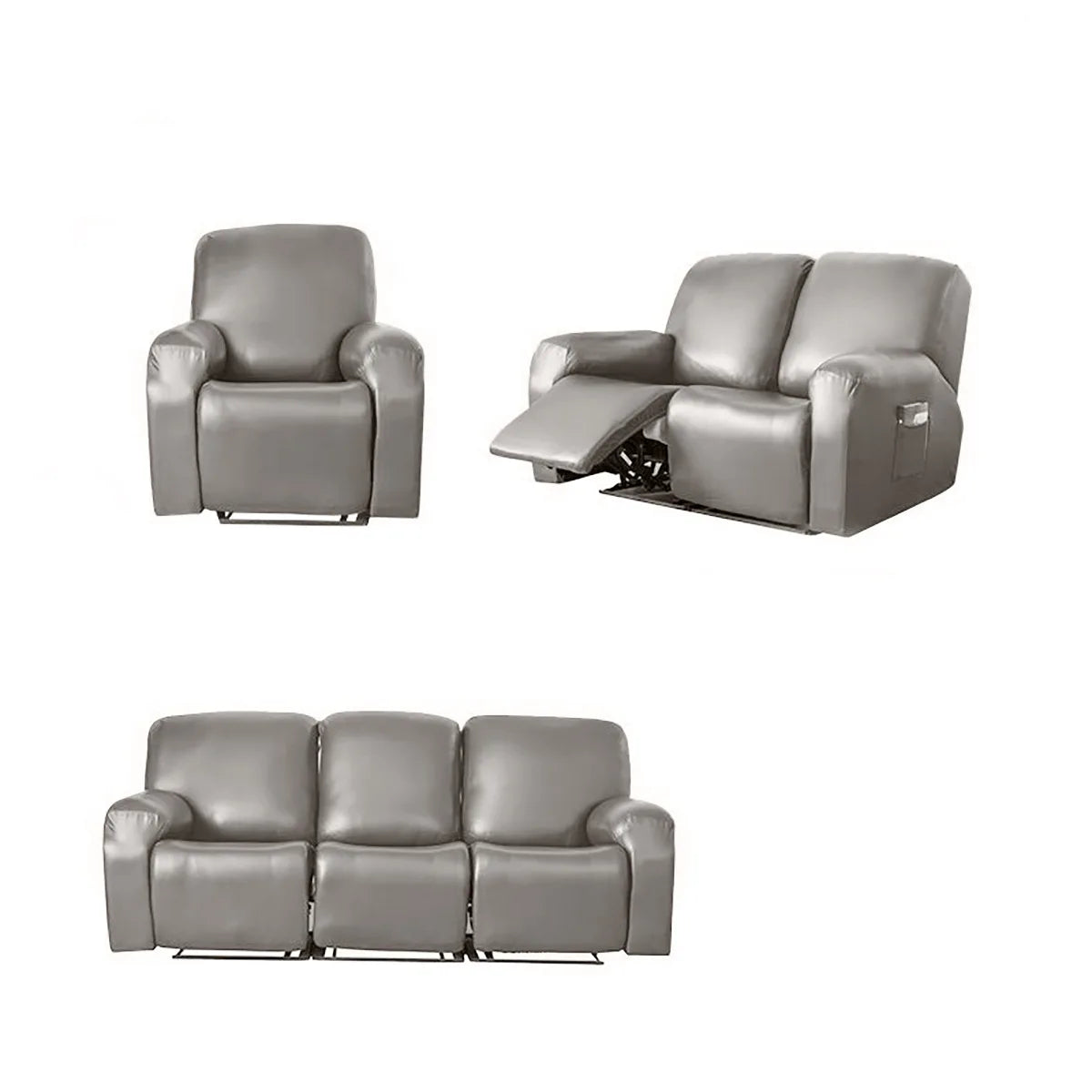canapé relax housse simili cuir noir marron gris moderne lavable machine simple printemps été