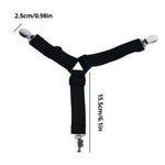 attaches drap lit noires clips élastiques réglables support housse matelas polyester modernes