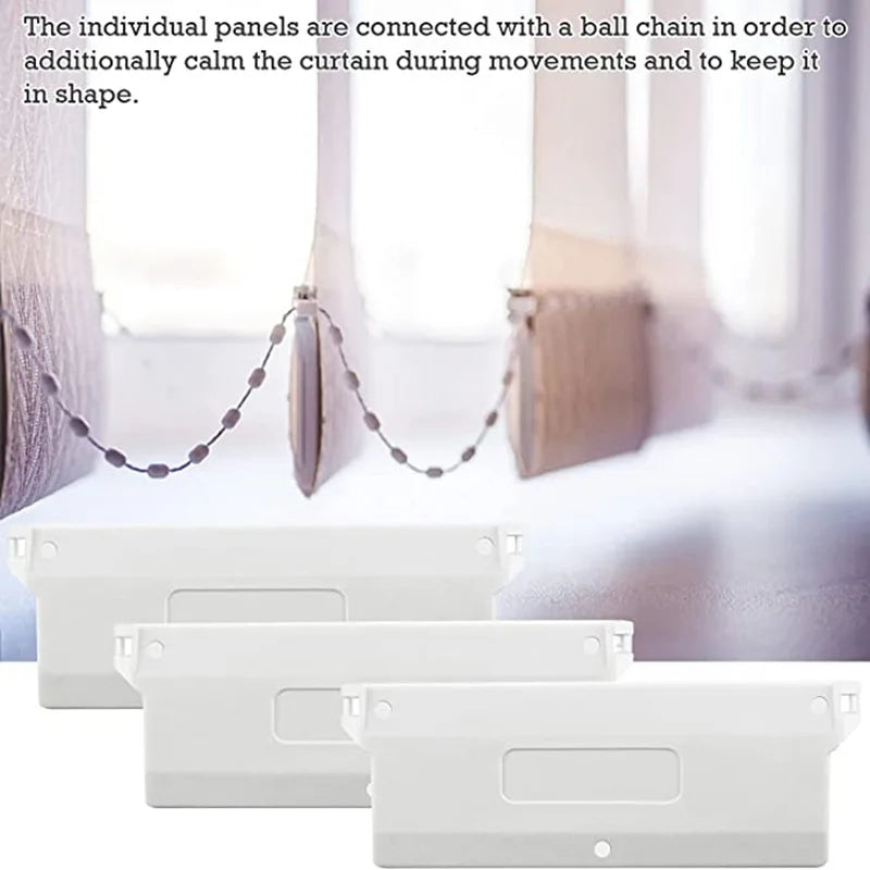 plaque plastique poids lamelles store vertical accessoire remplacement blanc moderne minimaliste extérieure