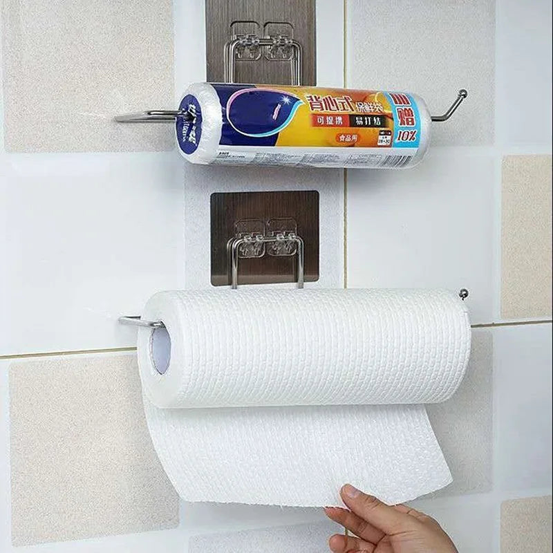 porte serviettes moderne adhésif imprimé fruits blanc respectueux environnement utilisation multiple suspension salle bain