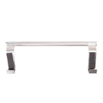 porte serviettes mural acier inoxydable clips fixation moderne 23cm 36cm lisse argenté sans perçage
