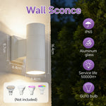 lampe murale moderne extérieure led ip65 étanche noir 220v fluxlumineux2492000